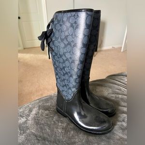 Coach rain boots